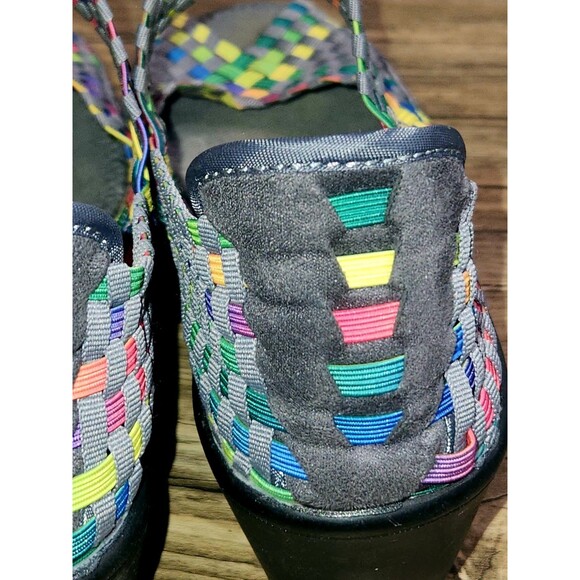 Steve Madden Brynn Peep-toe Wedge Mary Jane Sandal multi-color Women's Sz 8.5 - Picture 14 of 16